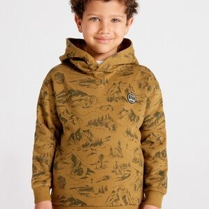 Mayoral Tan Adventure Print Hoodie